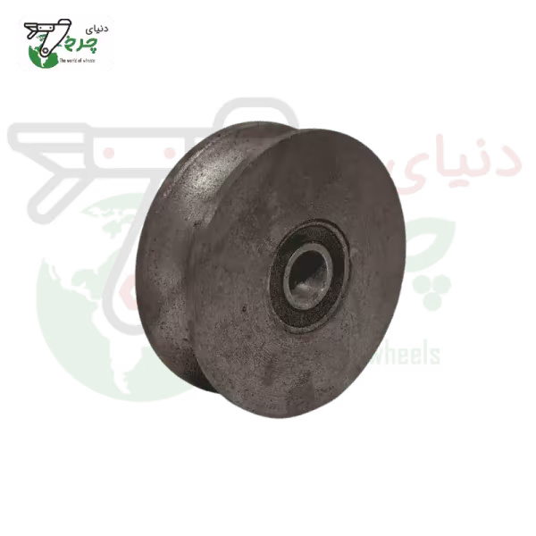 قرقره چدنی میله گرد خور قطر 100 میلیمتر | شفت 16 میلیمتر | غول‌پیکر صنعتی