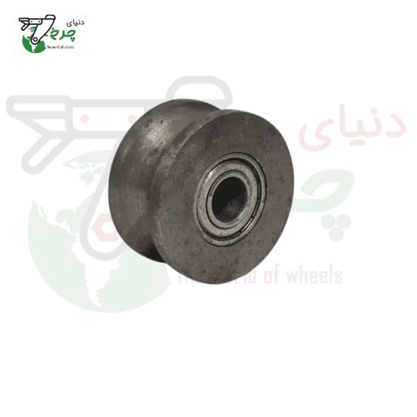 قرقره چدنی میله گرد خور قطر 40 میلیمتر | شفت 8 میلیمتر | درب کشویی و صنعتی
