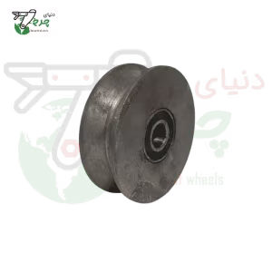 قرقره چدنی نبشی خور قطر 100 میلیمتر | شفت 16 میلیمتر | درب غول‌پیکر
