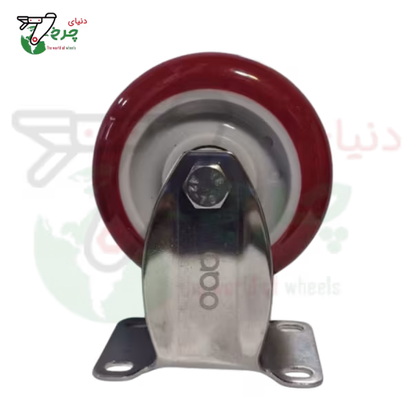 چرخ 10 ثابت تمام استیل | تحمل وزن 150 کیلوگرم