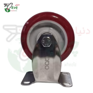 چرخ 10 ثابت تمام استیل | تحمل وزن 150 کیلوگرم