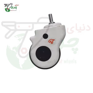 چرخ 10 پیچی قابدار گردان قطر 100 میلی‌متر ظرفیت 50 کیلوگرم پیچ 8