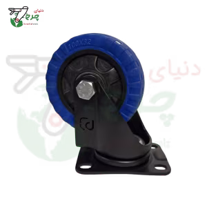 چرخ 10 گردان سومر پایه مشکی با تحمل وزن 150 کیلوگرم