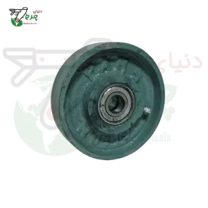چرخ 13 سانتی‌متر تکی چدن روتراش بدون روکش برای شرایط سخت