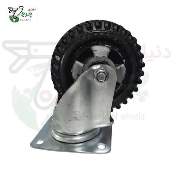 چرخ 160 میلیمتری دایکاست گردان | چرخش 360 درجه و قدرت صنعتی