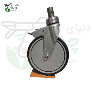 چرخ 20 ترمزدار پیمی بیمارستانی پارس قطر 200 میلی‌متر ظرفیت 150 کیلوگرم پیم 27
