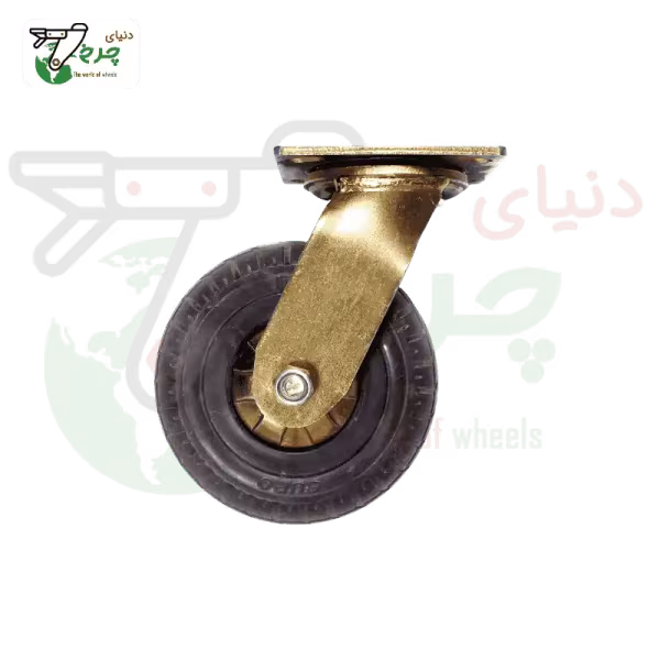 چرخ 20 سانتی‌متر گردان طلایی سوپو با چرخش 360 درجه