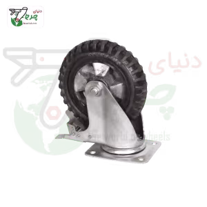 چرخ 200 میلیمتری دایکاست ترمزدار | حداکثر قدرت و ایمنی صنعتی