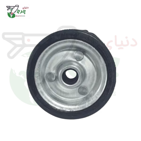 چرخ 75 میلیمتر تک ورقی مشکی | خریدی تکی بدون پایه