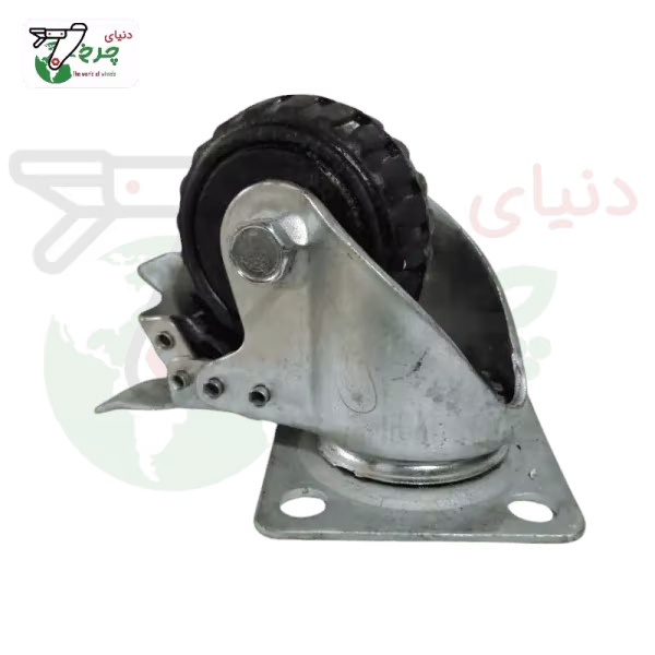 چرخ 75 میلیمتری دایکاست ترمزدار | کیفیت برتر و قفل ایمن