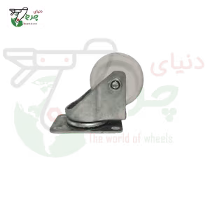 چرخ 7.5 گردان تفلون زیر یخچالی قطر 75 میلی‌متر ظرفیت 50 کیلوگرم