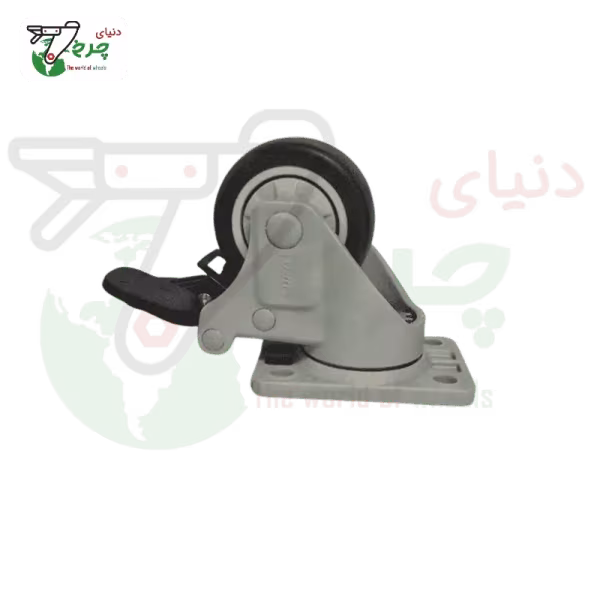 چرخ ترمزدار تمام پلاستیک هتلی سوپو قطر 75 میلی‌متر ضد سایش