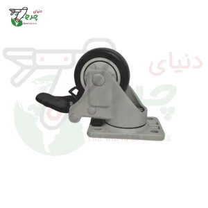 چرخ ترمزدار تمام پلاستیک هتلی سوپو قطر 75 میلی‌متر ضد سایش