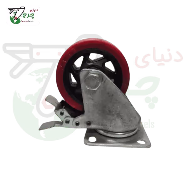 چرخ دایکاست لوکس ترمزدار 100 میلی‌متر با تحمل بار 100 کیلوگرم