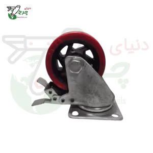 چرخ دایکاست لوکس ترمزدار 100 میلی‌متر با تحمل بار 100 کیلوگرم