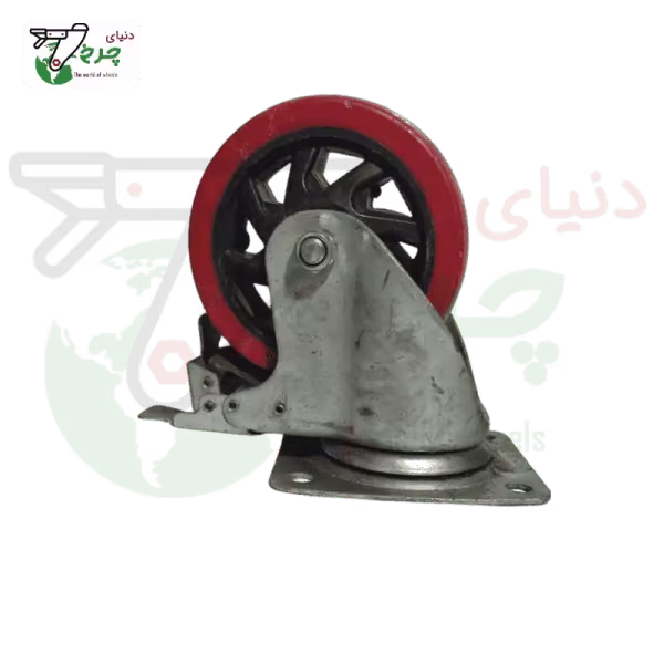چرخ دایکاست لوکس ترمزدار 160 میلی‌متر با تحمل بار 150 کیلوگرم
