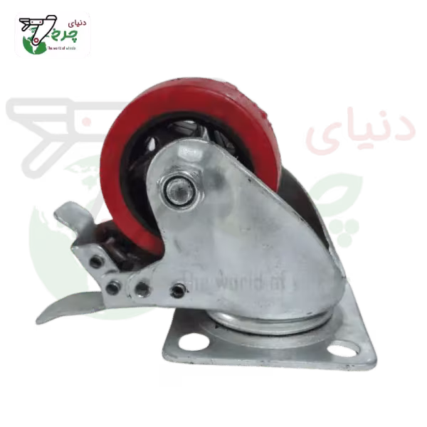 چرخ دایکاست لوکس ترمزدار 75 میلی‌متر با تحمل بار 80 کیلوگرم