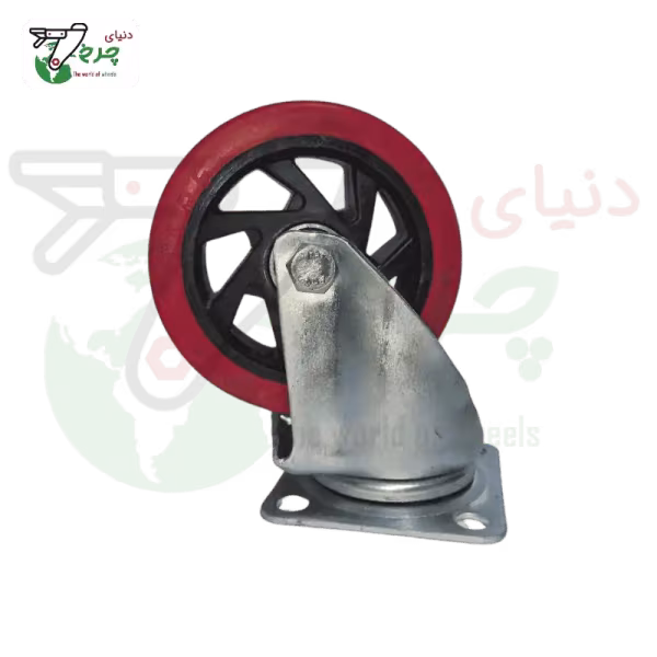 چرخ دایکاست لوکس گردان 125 میلی‌متر با تحمل بار 125 کیلوگرم