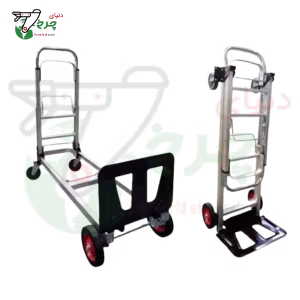 چرخ دستی تاشو وارداتی 150 کیلویی؛ دو چرخ و چهار چرخ با پلیت و دستگیره تاشو