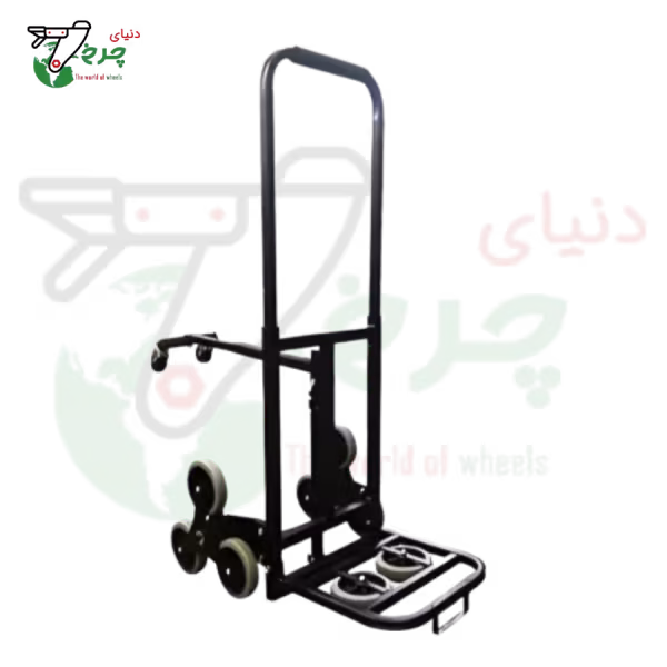 چرخ دستی تاشو پله‌رو 4 چرخ با دو چرخ زاپاس یدکی