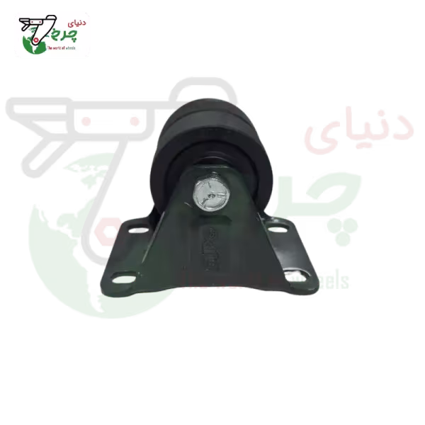 چرخ دوقلو سوپو 50 میلیمتر ثابت | تحمل 200 کیلو | چرخ دوتایی