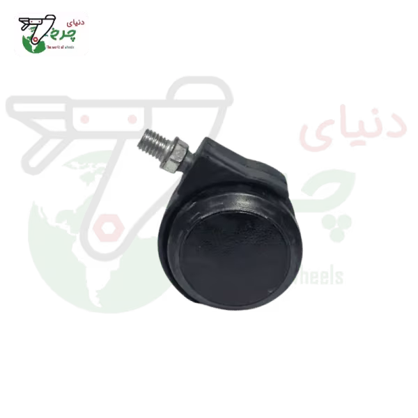 چرخ دوقلو پلاستیکی پیچ 10 درجه 1 قطر 35 میلی‌متر ظرفیت 40 کیلوگرم