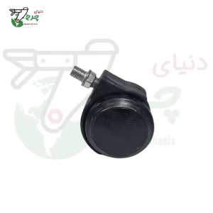 چرخ دوقلو پلاستیکی پیچ 10 درجه 1 قطر 35 میلی‌متر ظرفیت 40 کیلوگرم