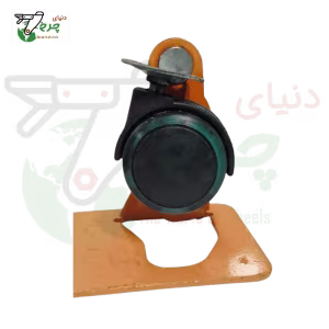 چرخ دوقلو پلاستیکی کفی درجه 1 قطر 50 میلی‌متر ظرفیت 60 کیلوگرم
