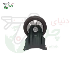 چرخ سوپو 100 میلیمتر ثابت کفی | تحمل 200 کیلو | نصب صفحه‌ای