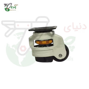 چرخ صنعتی جک استاپ گردان قطر 40 میلیمتر | تنظیم ارتفاع و جابجایی آسان