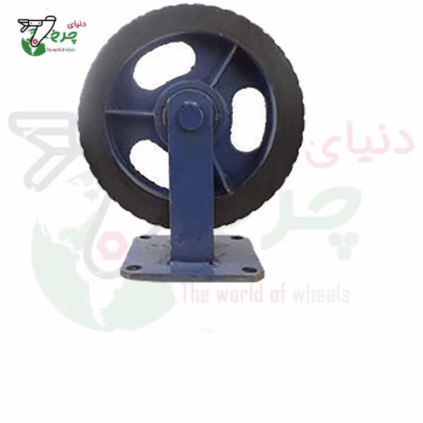 چرخ پاترولی 300میلیمتر صنعتی آهنی ثابت