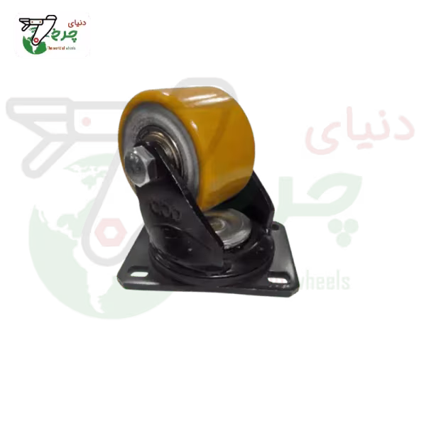 چرخ پلی اورتان ورق 6 - 75 میلیمتر گردان | تحمل 400 کیلو | ضد سایش