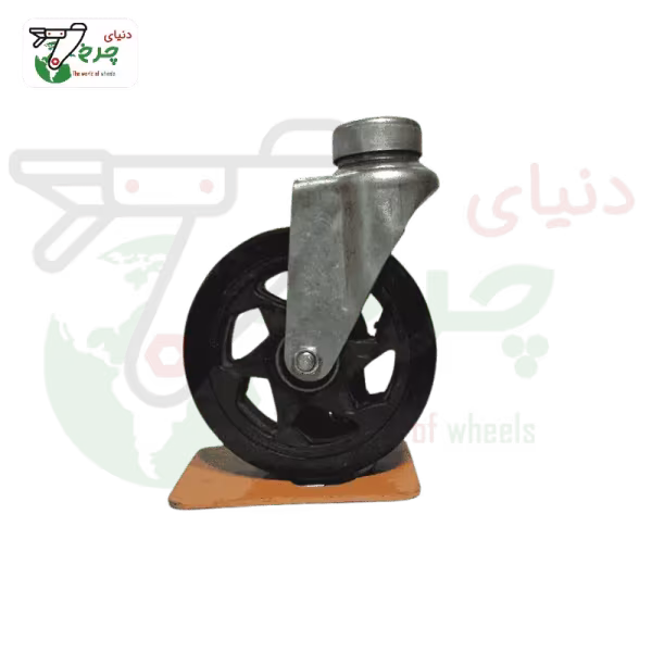 چرخ پیچی بالا بلبرینگ قطر 125 میلی‌متر ظرفیت 100 کیلوگرم مناسب سبد فروشگاهی