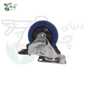چرخ کفی ترمزدار سومر 100 میلی‌متر با تحمل بار 100 کیلوگرم
