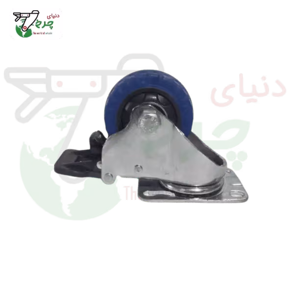چرخ کفی ترمزدار سومر 75 میلیمتر با تحمل بار 75 کیلوگرم