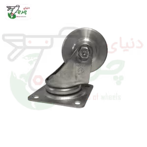 چرخ گردان آلومینیومی قطر 80 میلی‌متر ظرفیت 200 کیلوگرم مقاوم حرارت