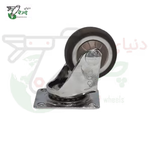 چرخ گردان بلبرینگی قهوه‌ای قطر 30 میلی‌متر ظرفیت 20 کیلوگرم
