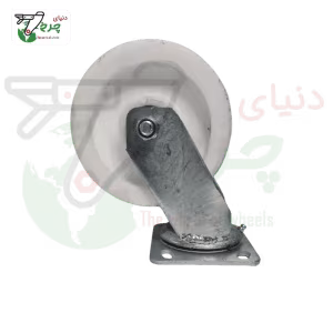 چرخ گردان ورقی تفلون قطر 160 میلی‌متر ظرفیت 250 کیلوگرم مخصوص مرغداری