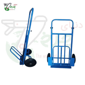 گاری دستی تاشو حرفه‌ای با چرخ‌های صنعتی و تحمل بار بالا